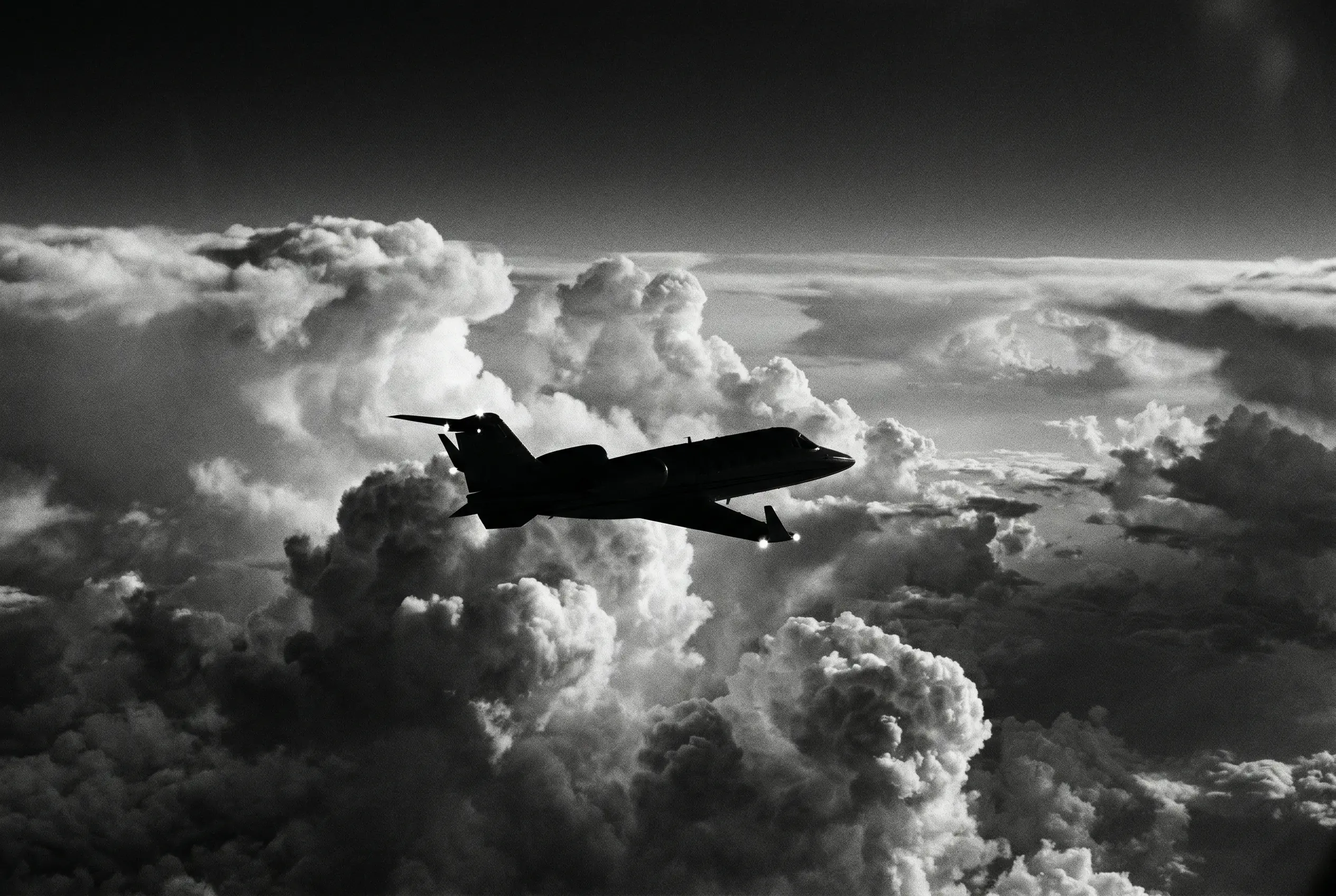 Learjet 60 series aircraft on the tarmac at a charter operations base